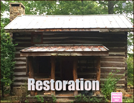 Historic Log Cabin Restoration  Shelby, North Carolina